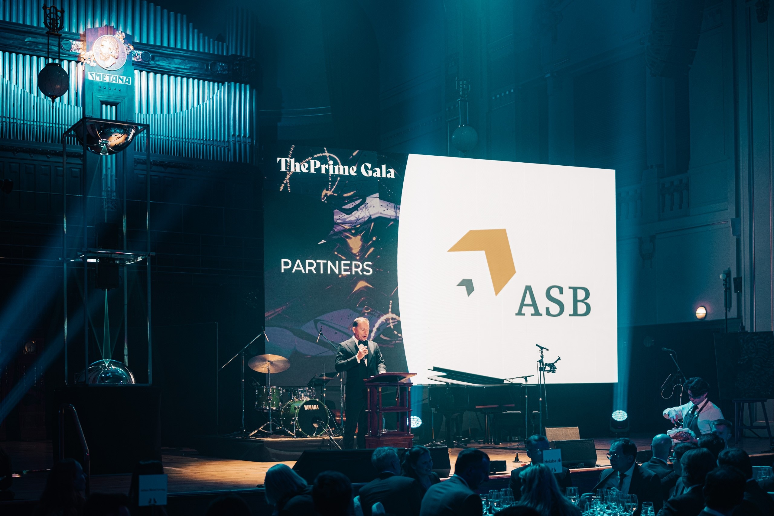 Award ceremony on stage